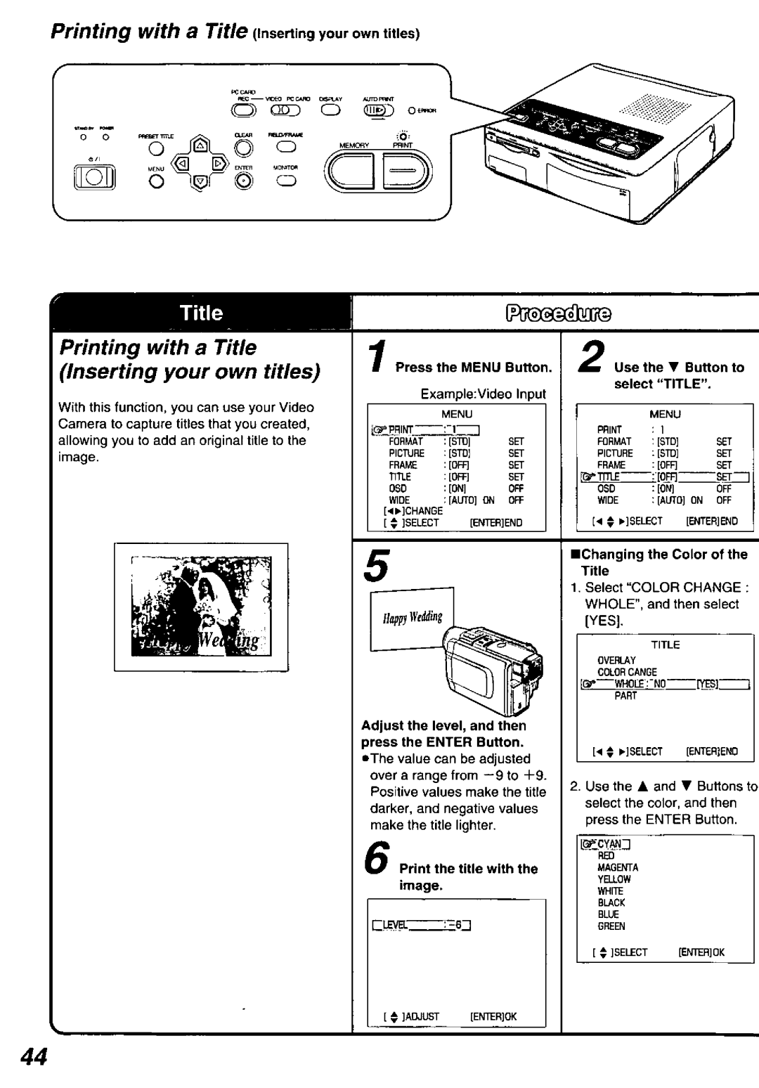 Panasonic PV-PD2000 manual 