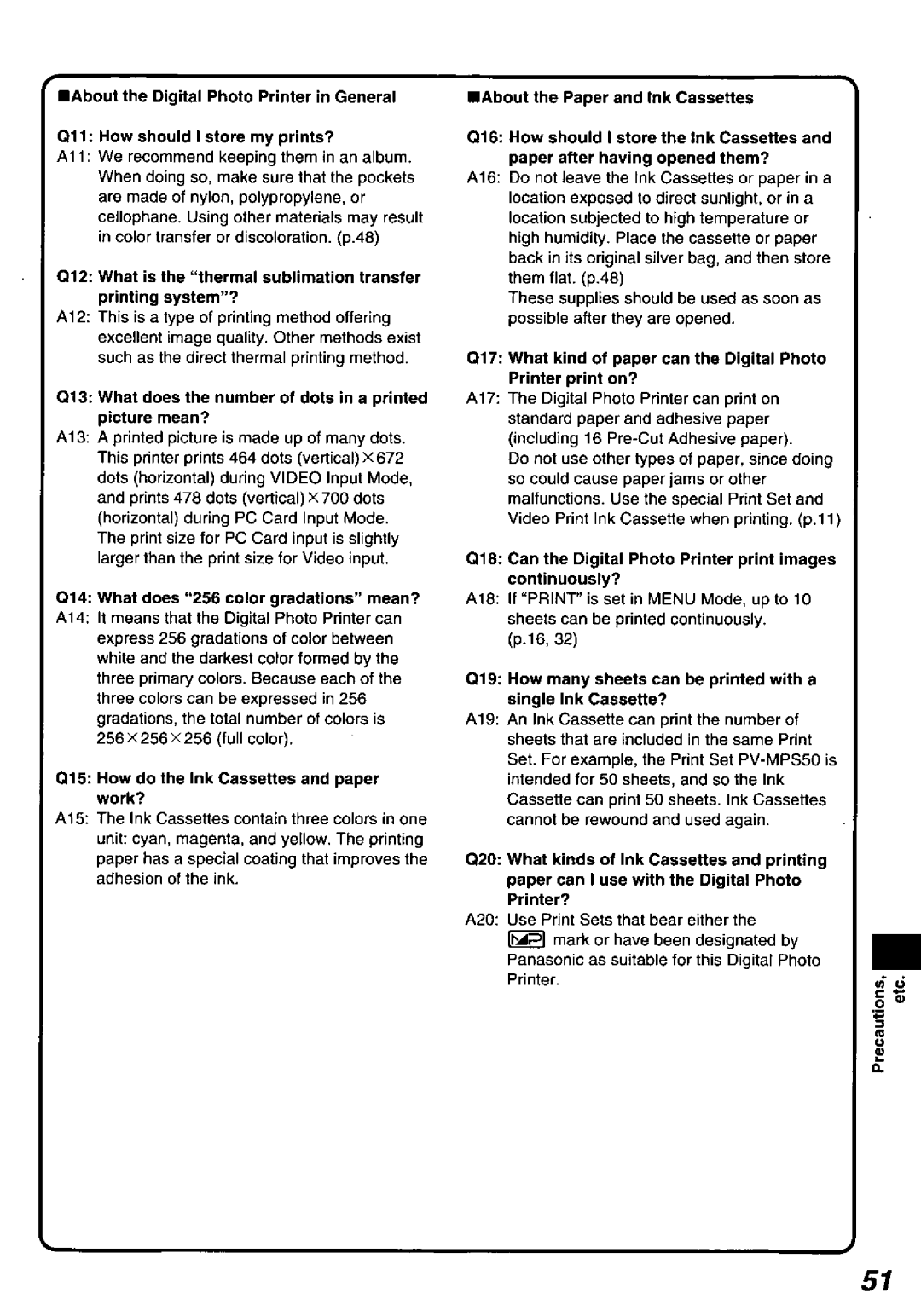 Panasonic PV-PD2000 manual 