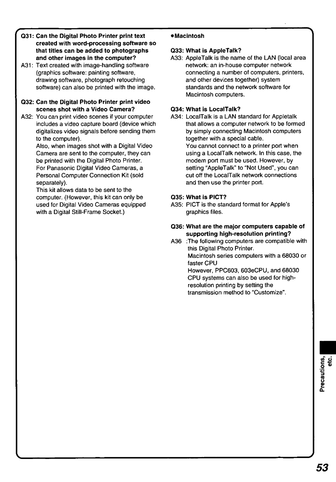 Panasonic PV-PD2000 manual 