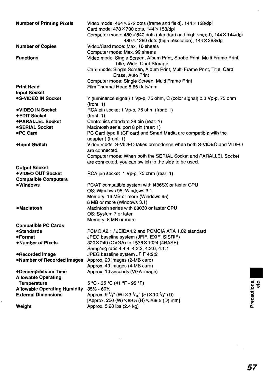 Panasonic PV-PD2000 manual 