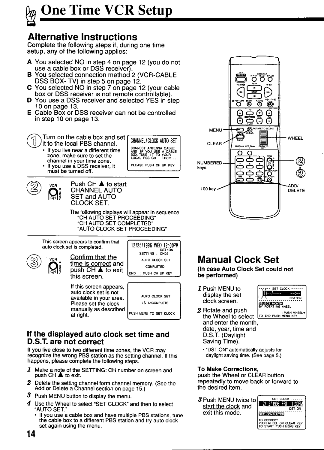 Panasonic PV-S4670 manual 