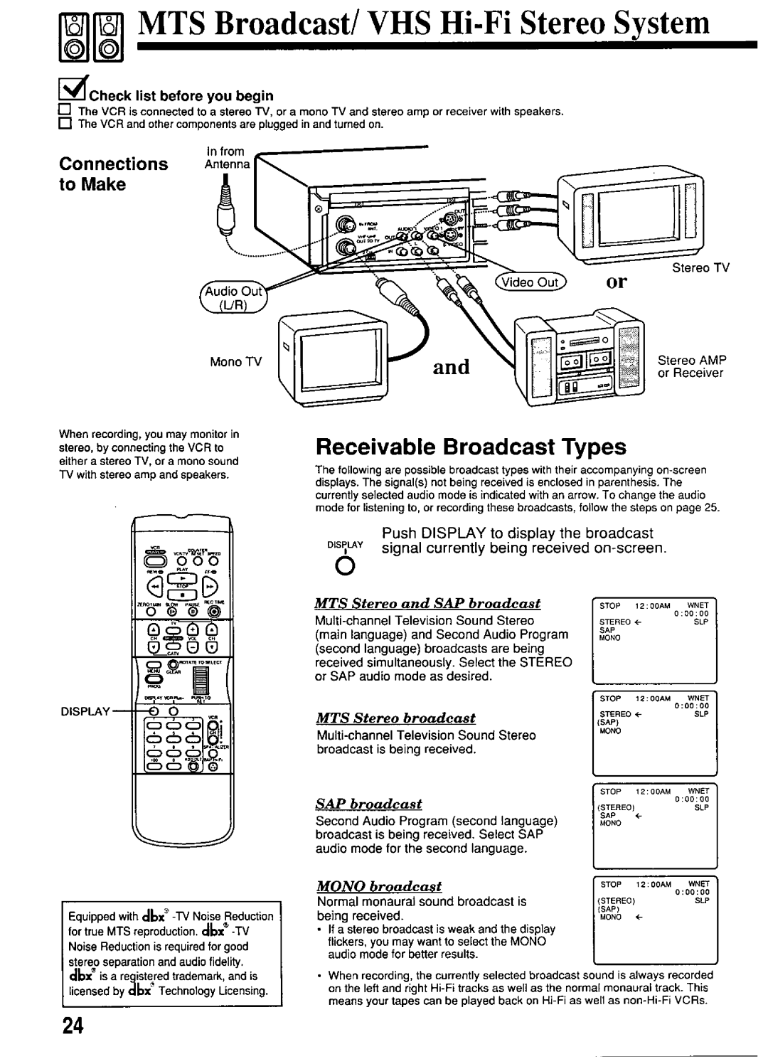 Panasonic PV-S4670 manual 