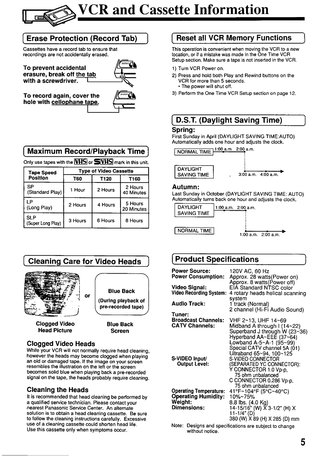 Panasonic PV-S4670 manual 