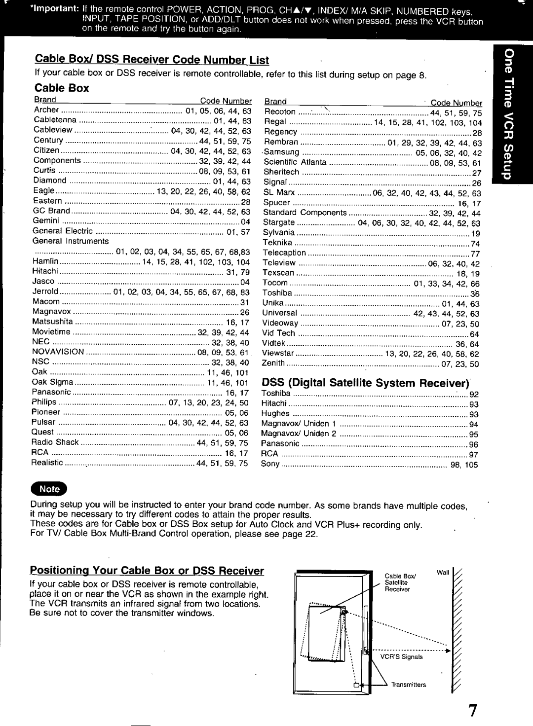 Panasonic PV-S9670 manual 