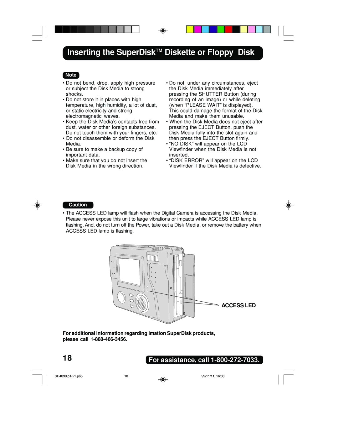 Panasonic PV-SD4090 operating instructions Access LED 