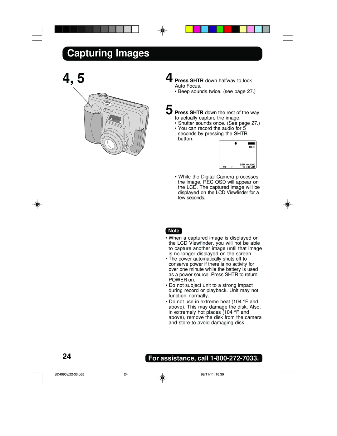 Panasonic PV-SD4090 operating instructions Rec 