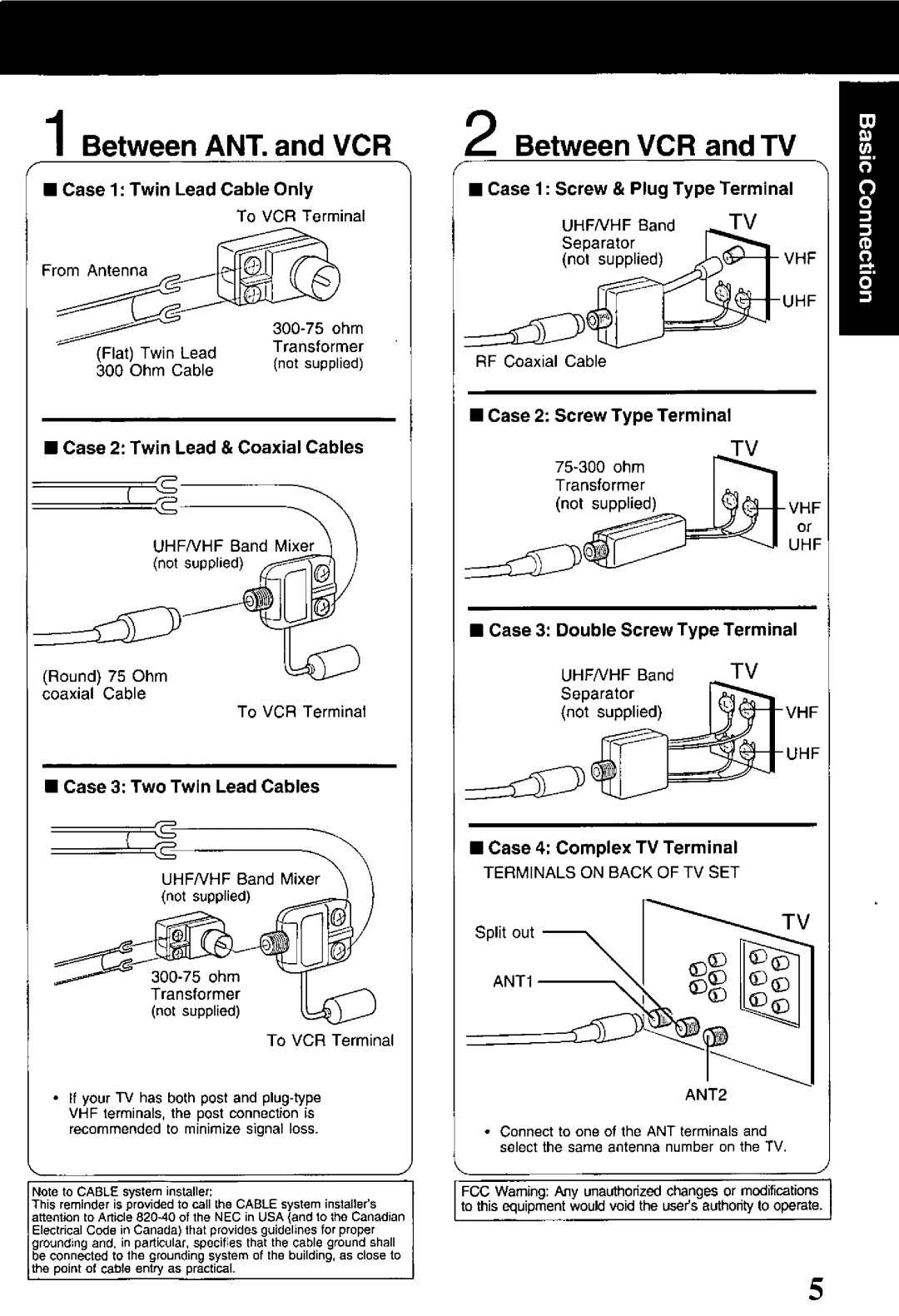 Panasonic PV-V4520 manual 