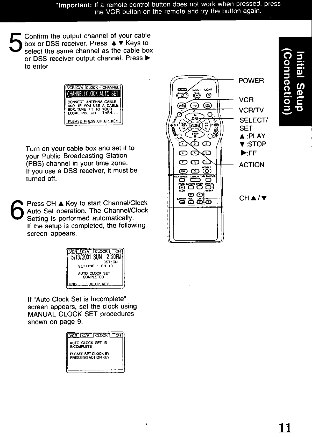 Panasonic PV-V4621 manual 