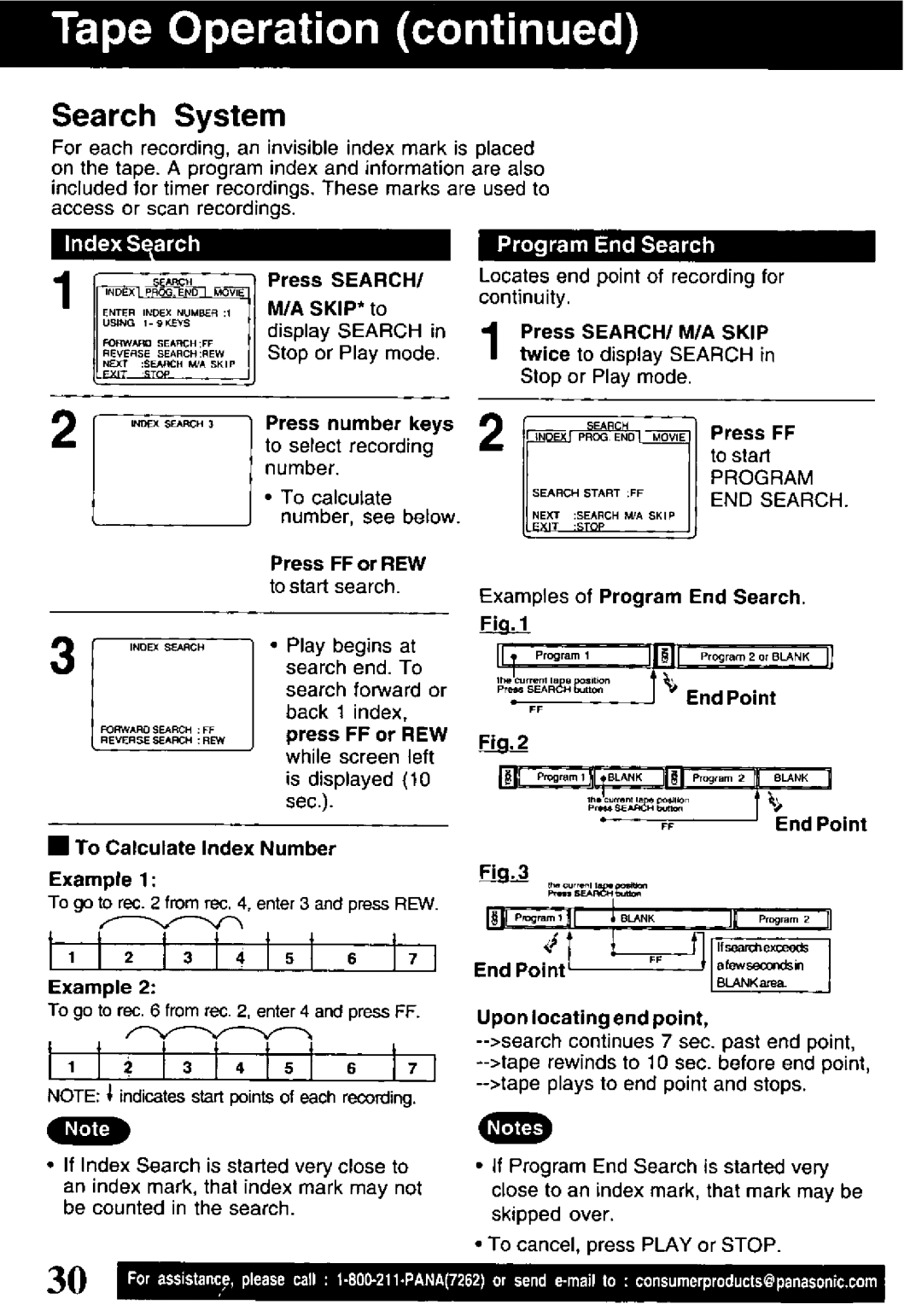 Panasonic PV-V4621 manual 