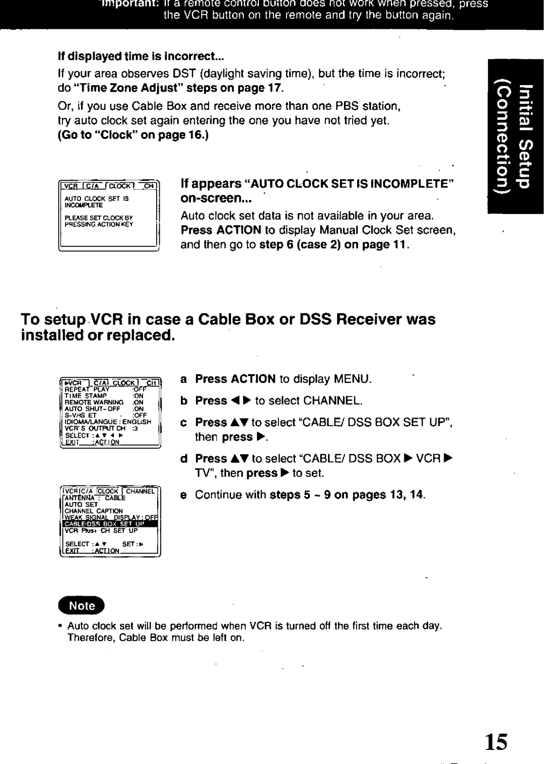 Panasonic PV-VS4821 manual 