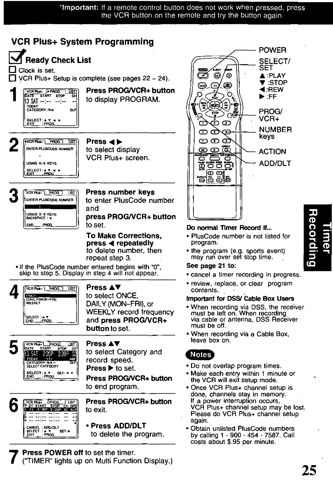 Panasonic PV-VS4821 manual 