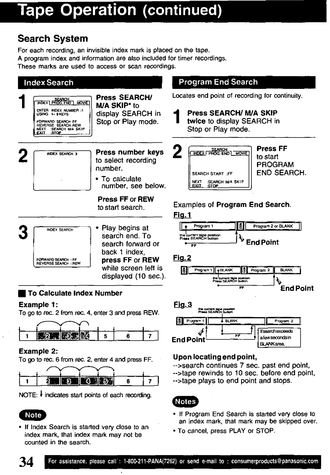 Panasonic PV-VS4821 manual 