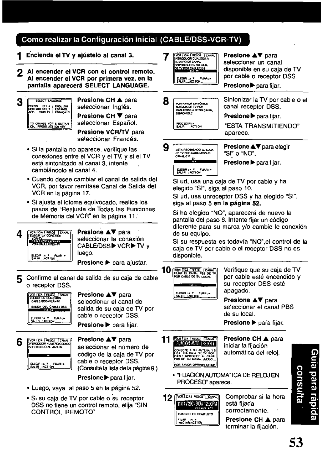 Panasonic PV-VS4821 manual 