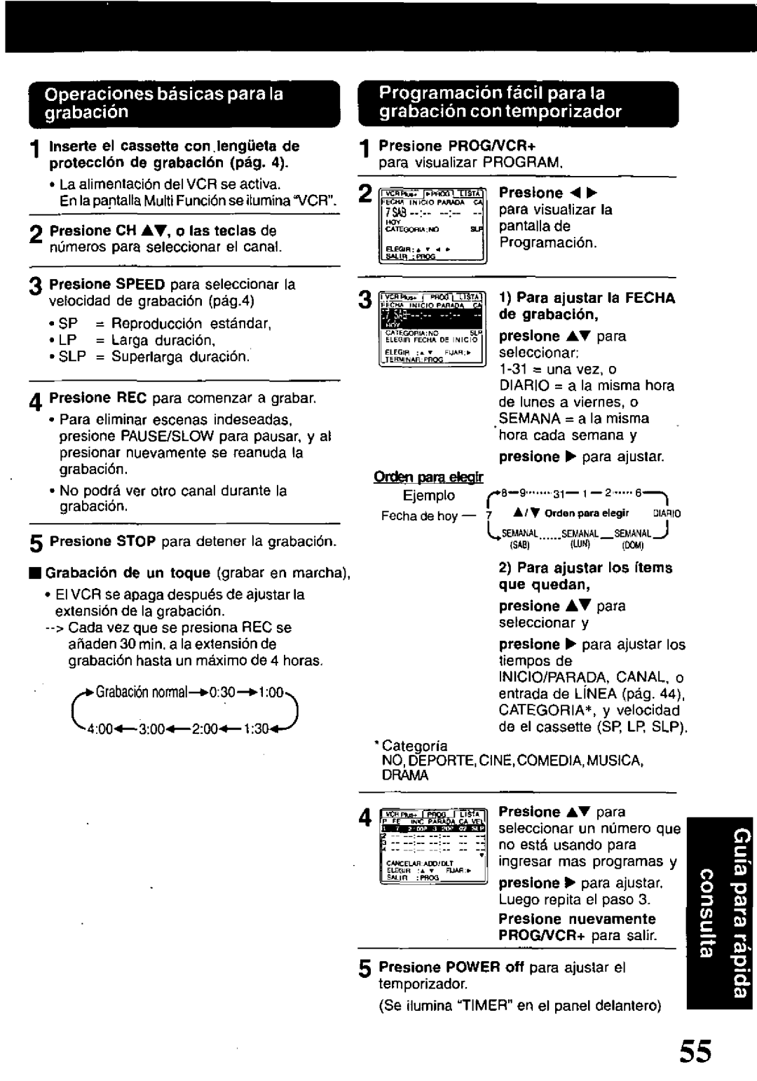 Panasonic PV-VS4821 manual 