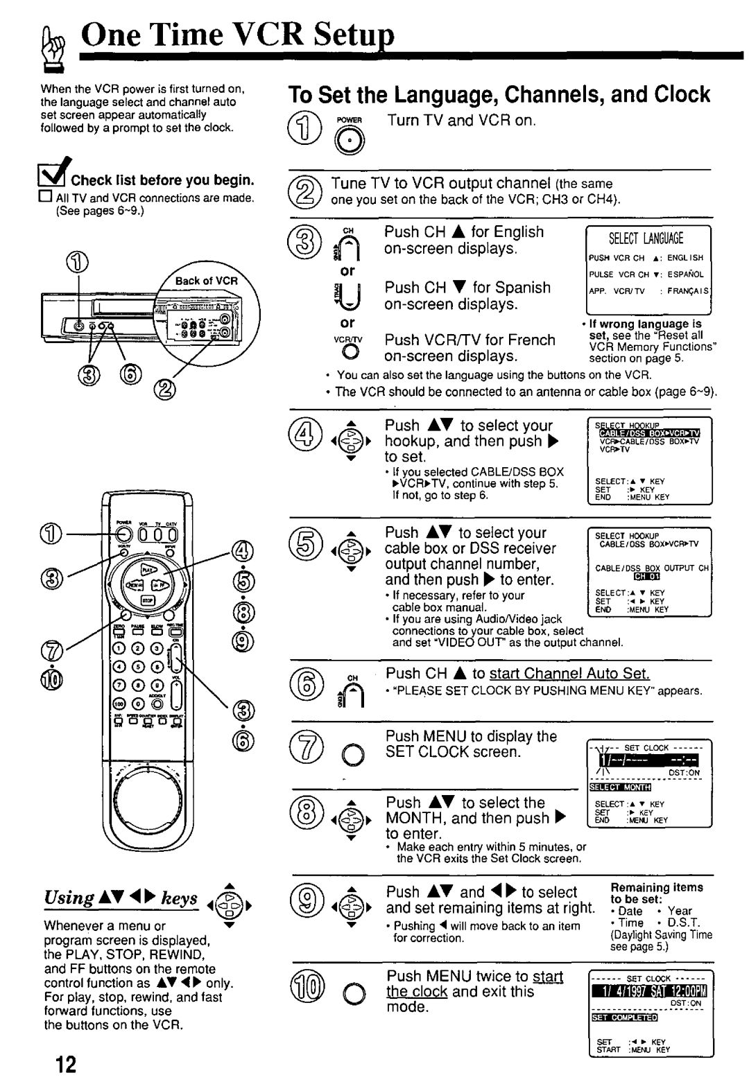 Panasonic PV7455S manual 