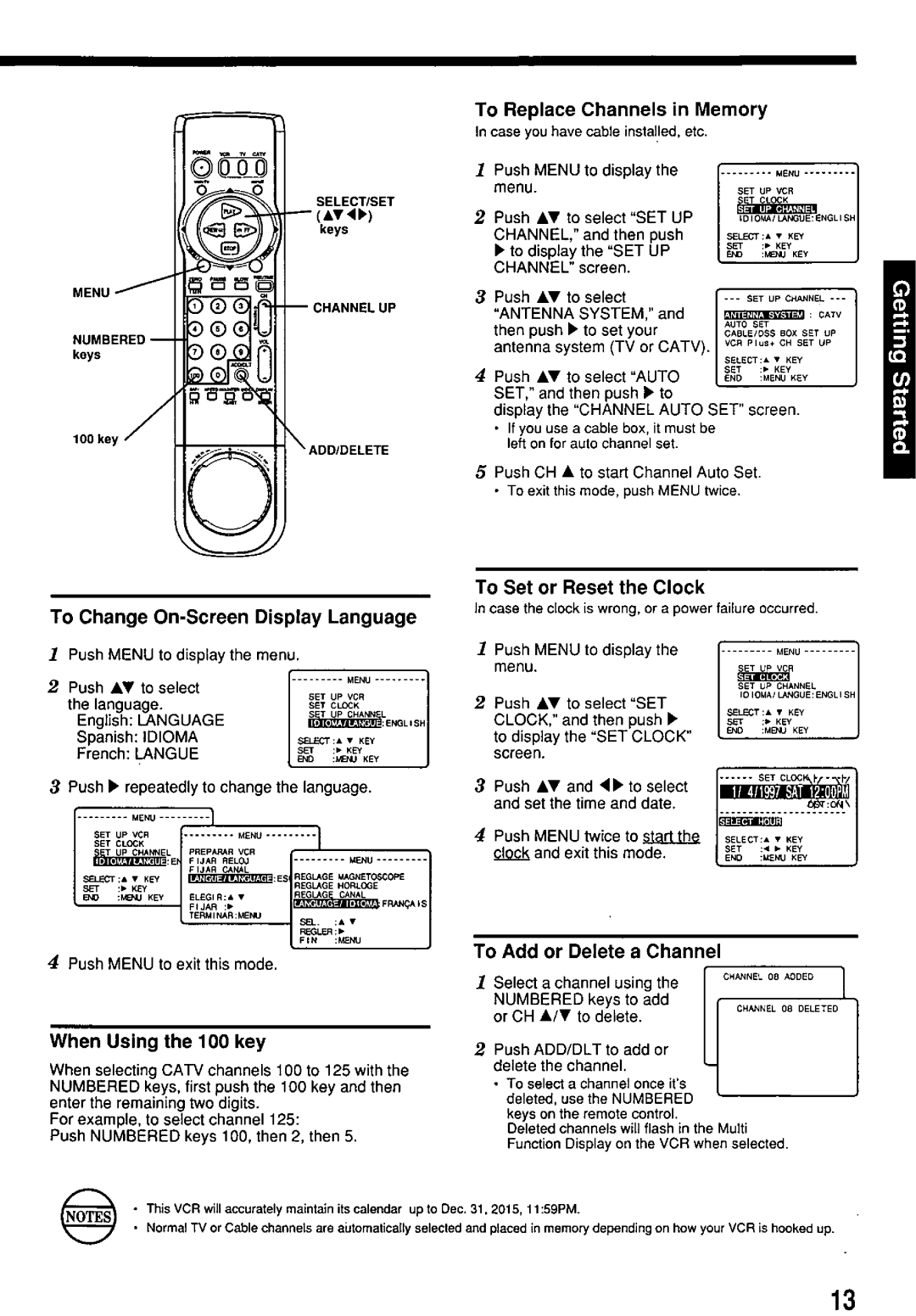 Panasonic PV7455S manual 