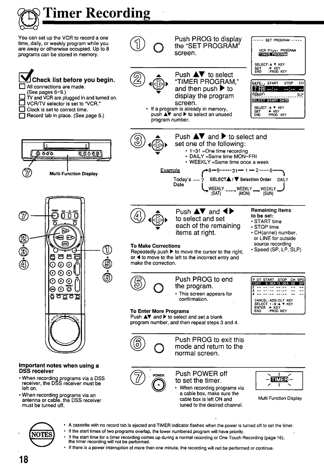 Panasonic PV7455S manual 