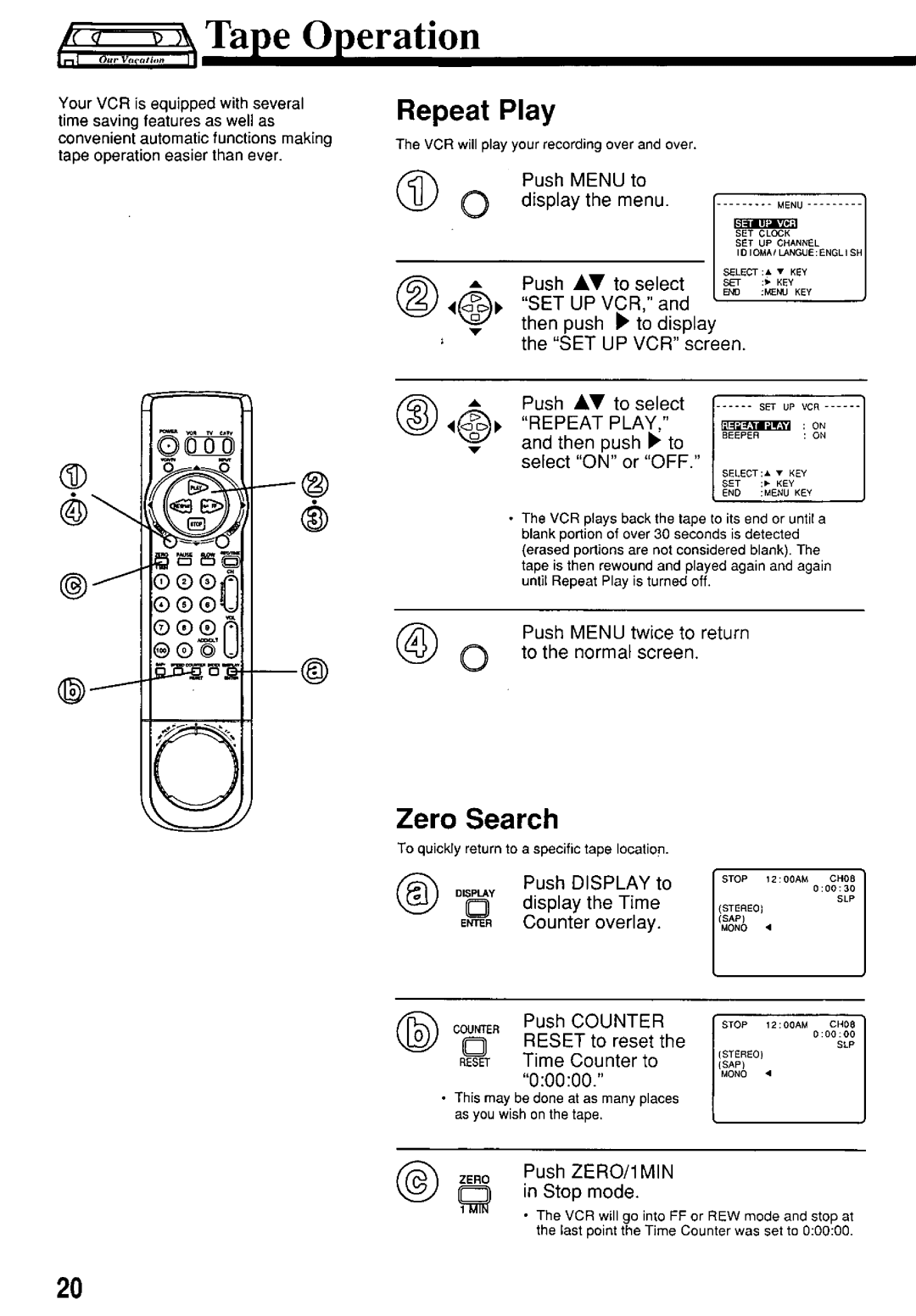 Panasonic PV7455S manual 