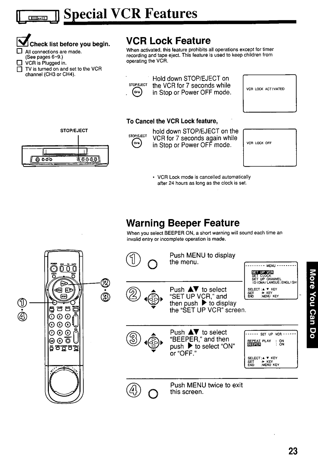 Panasonic PV7455S manual 