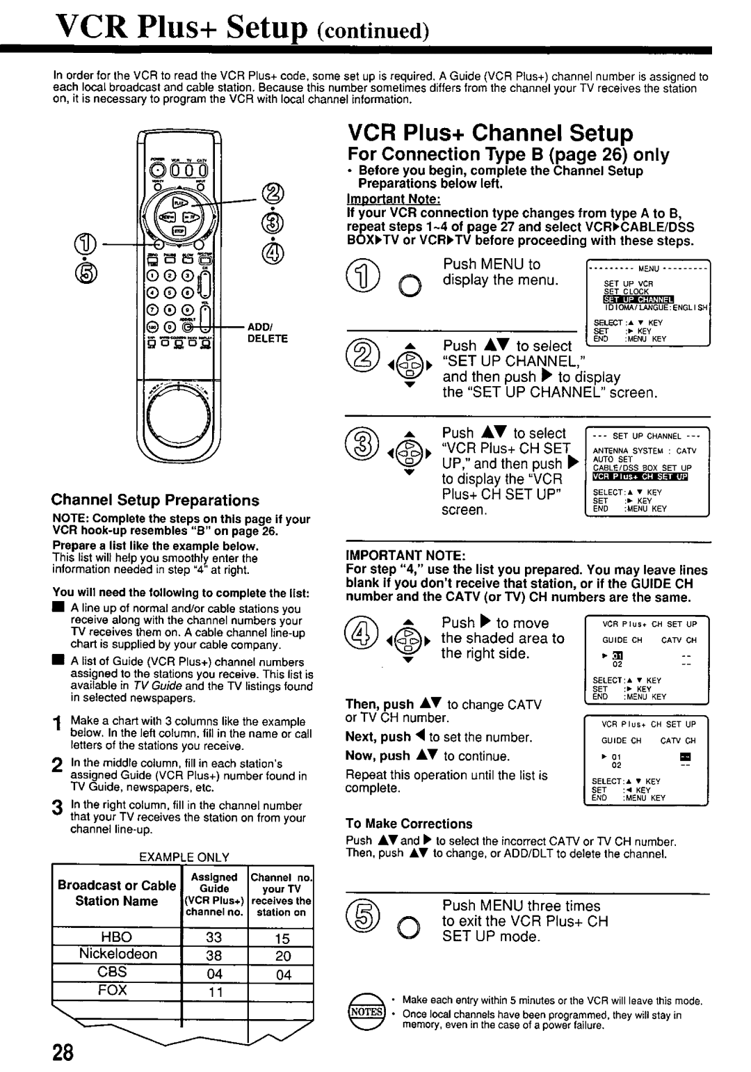 Panasonic PV7455S manual 