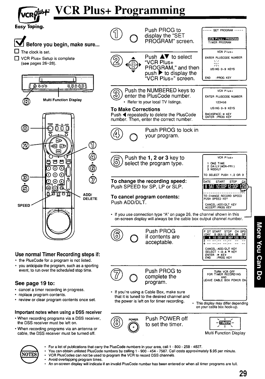 Panasonic PV7455S manual 