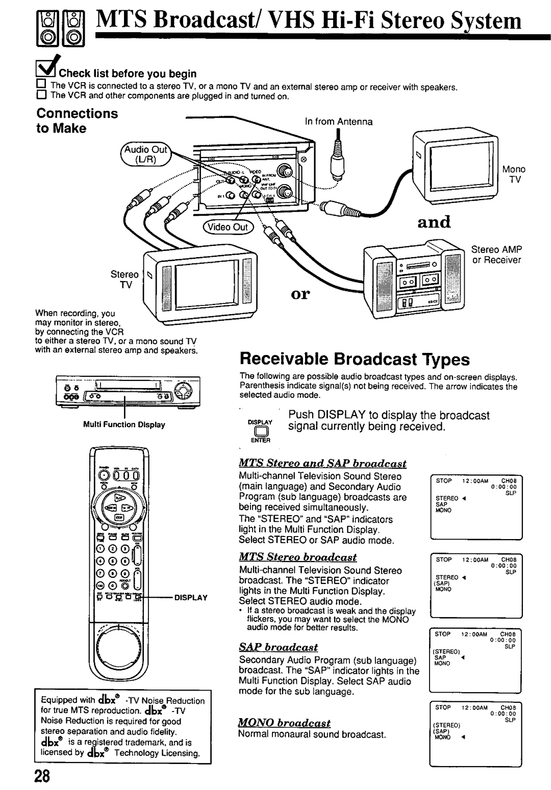 Panasonic PV7665S manual 