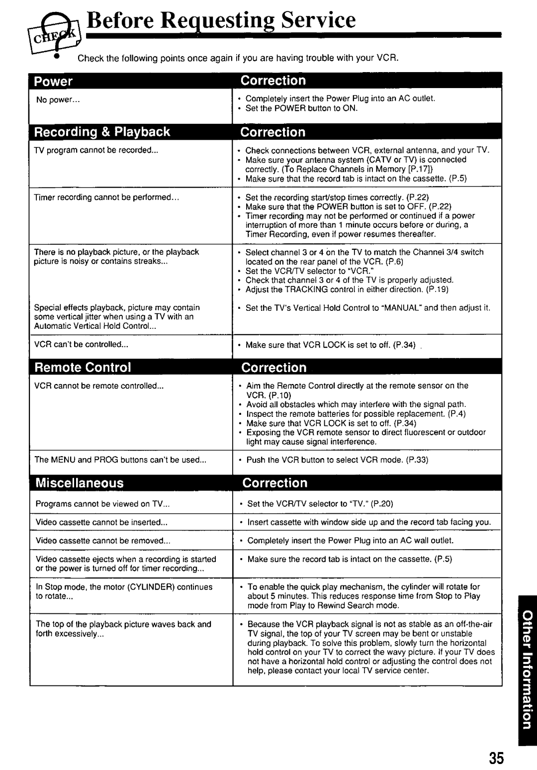 Panasonic PV7665S manual 