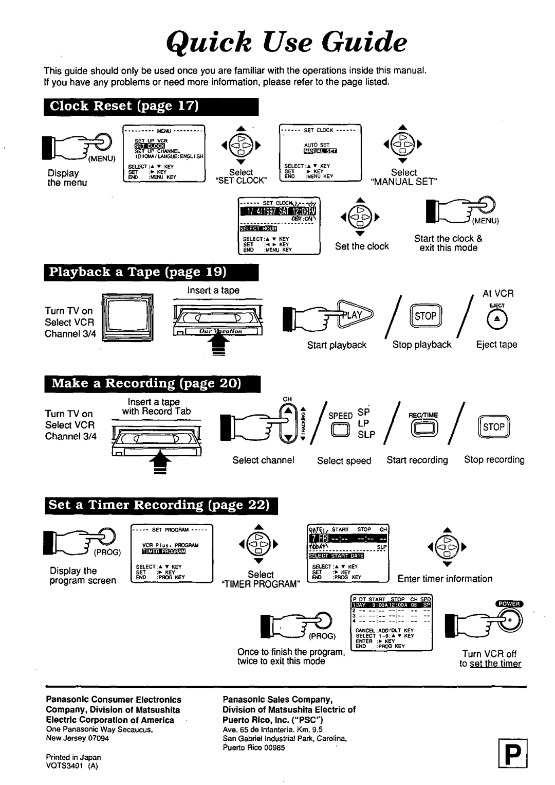 Panasonic PV7667 manual 