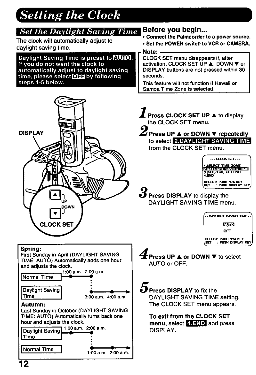 Panasonic PVD526 manual 