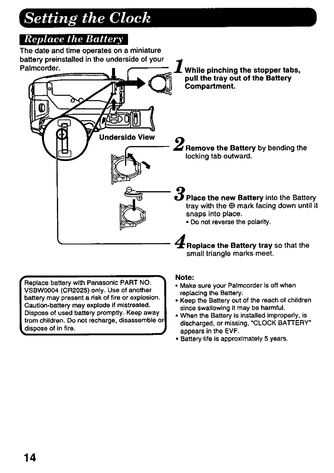 Panasonic PVD526 manual 