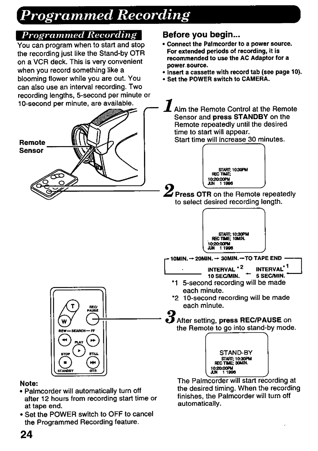 Panasonic PVD526 manual 