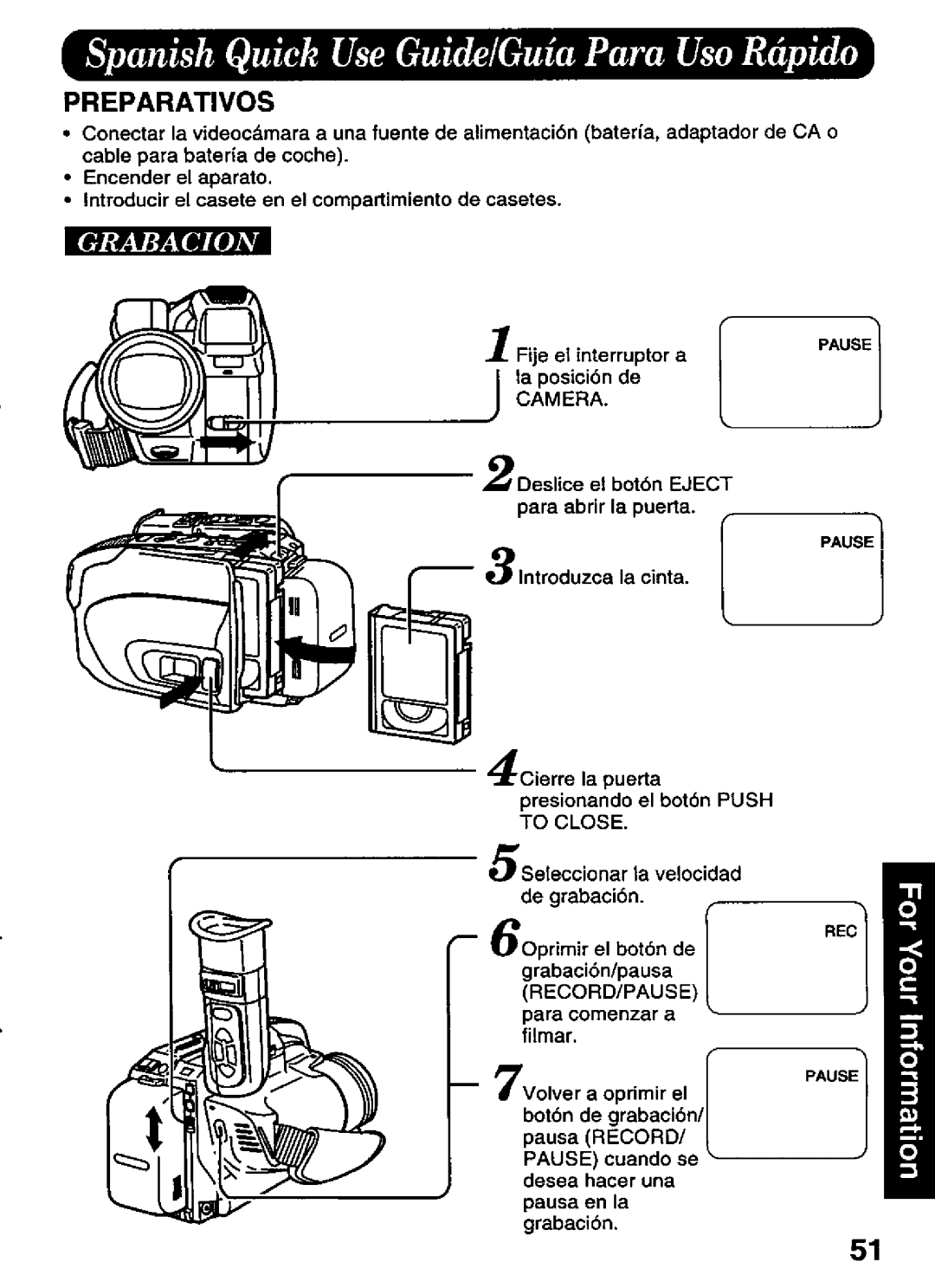 Panasonic PVD526 manual 