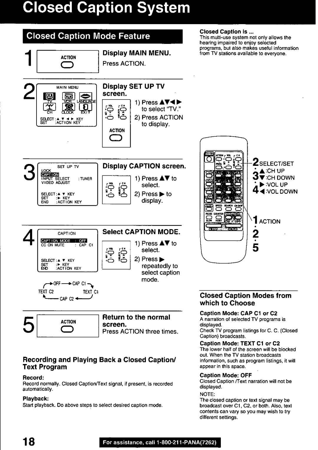 Panasonic PVQ-2510, PVQ-1310 manual 
