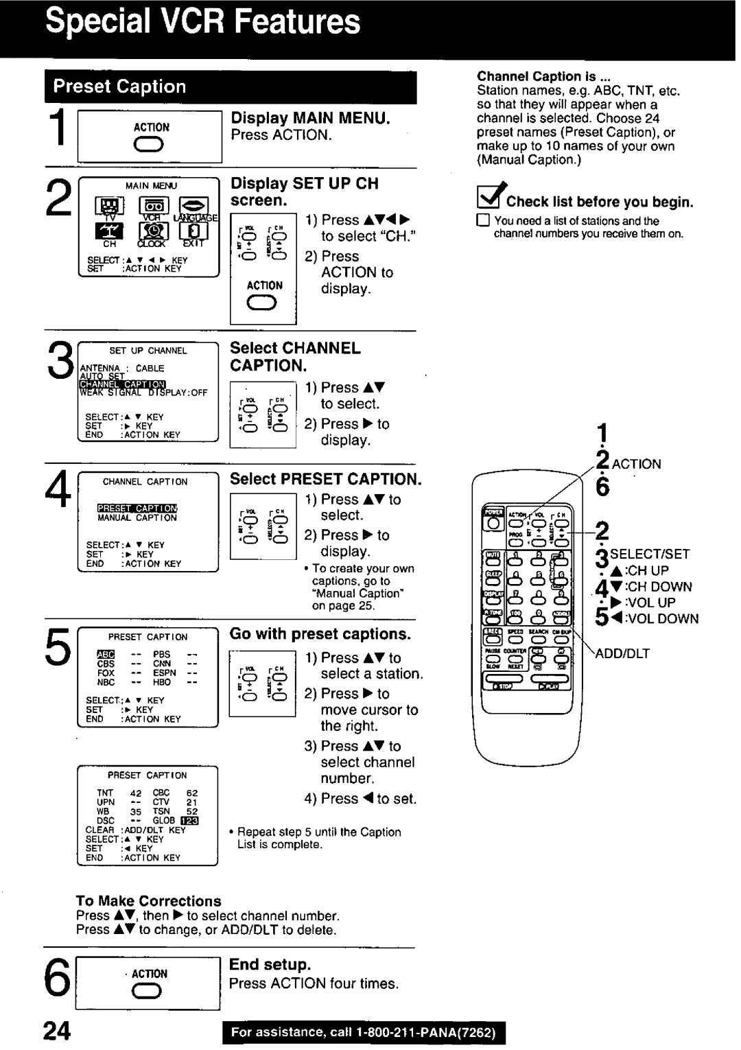 Panasonic PVQ-2510, PVQ-1310 manual 