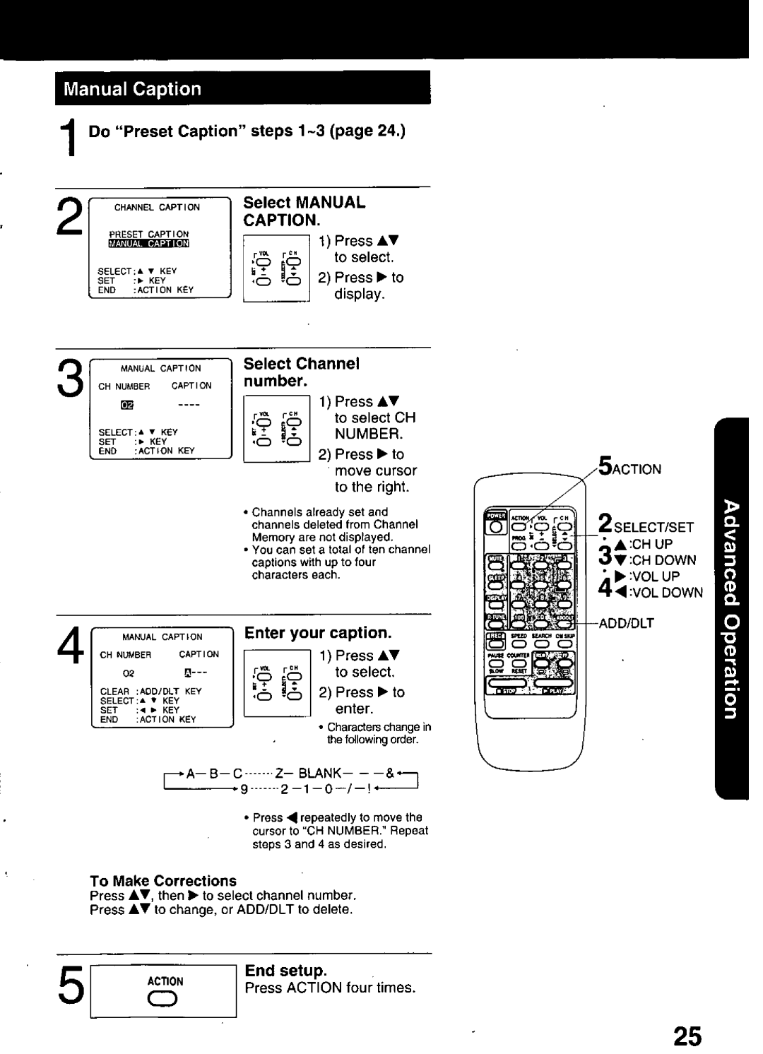 Panasonic PVQ-1310, PVQ-2510 manual 