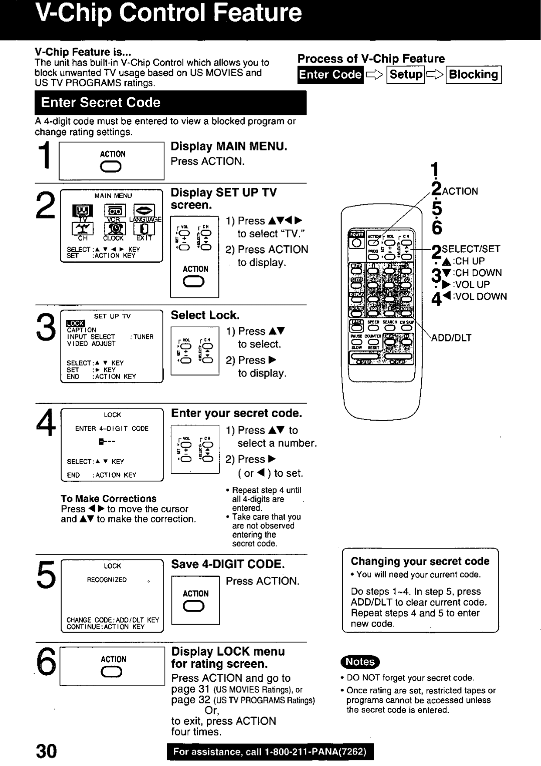 Panasonic PVQ-2510, PVQ-1310 manual 