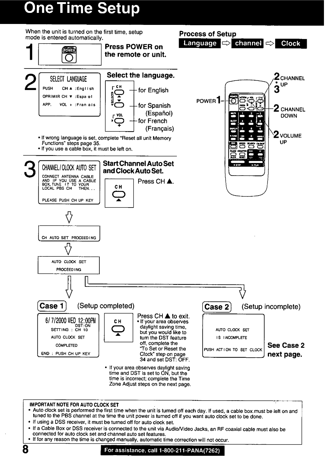 Panasonic PVQ-2510, PVQ-1310 manual 