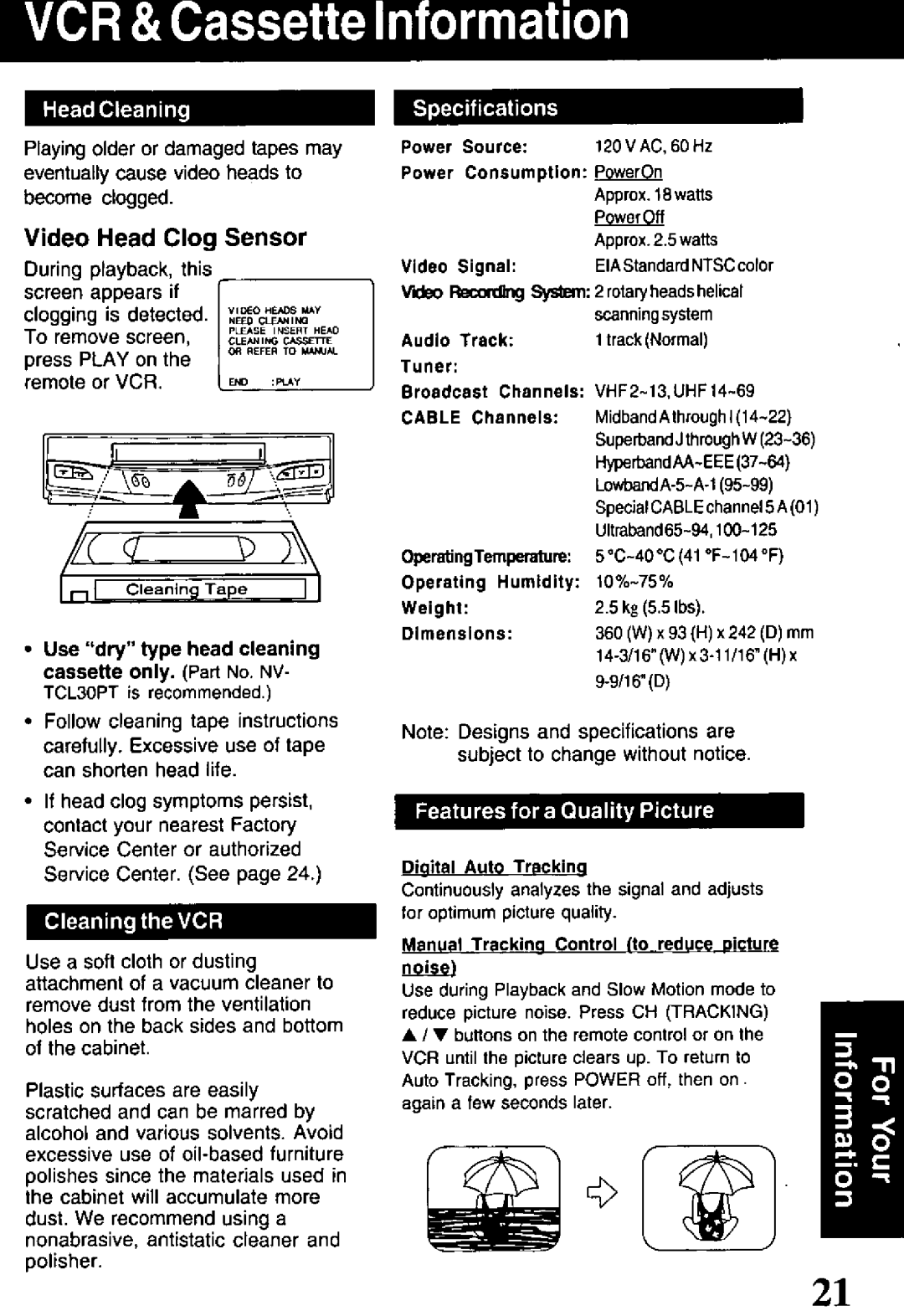 Panasonic PVQ-V201 manual 