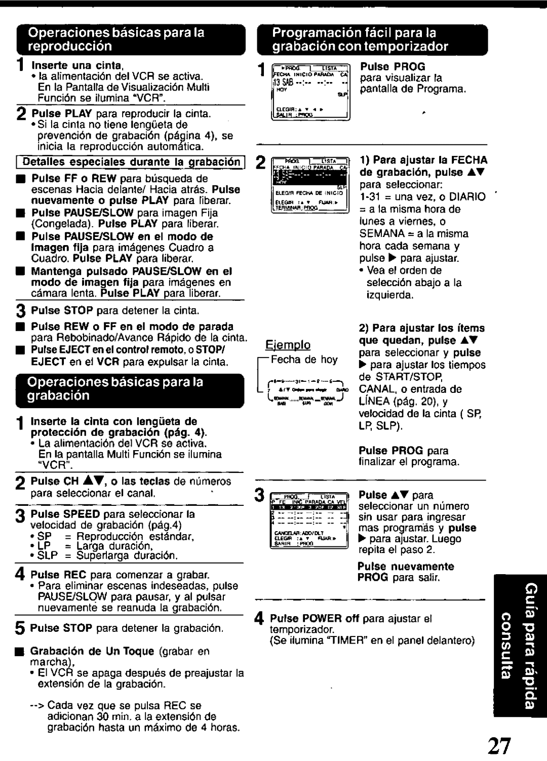 Panasonic PVQ-V201 manual 