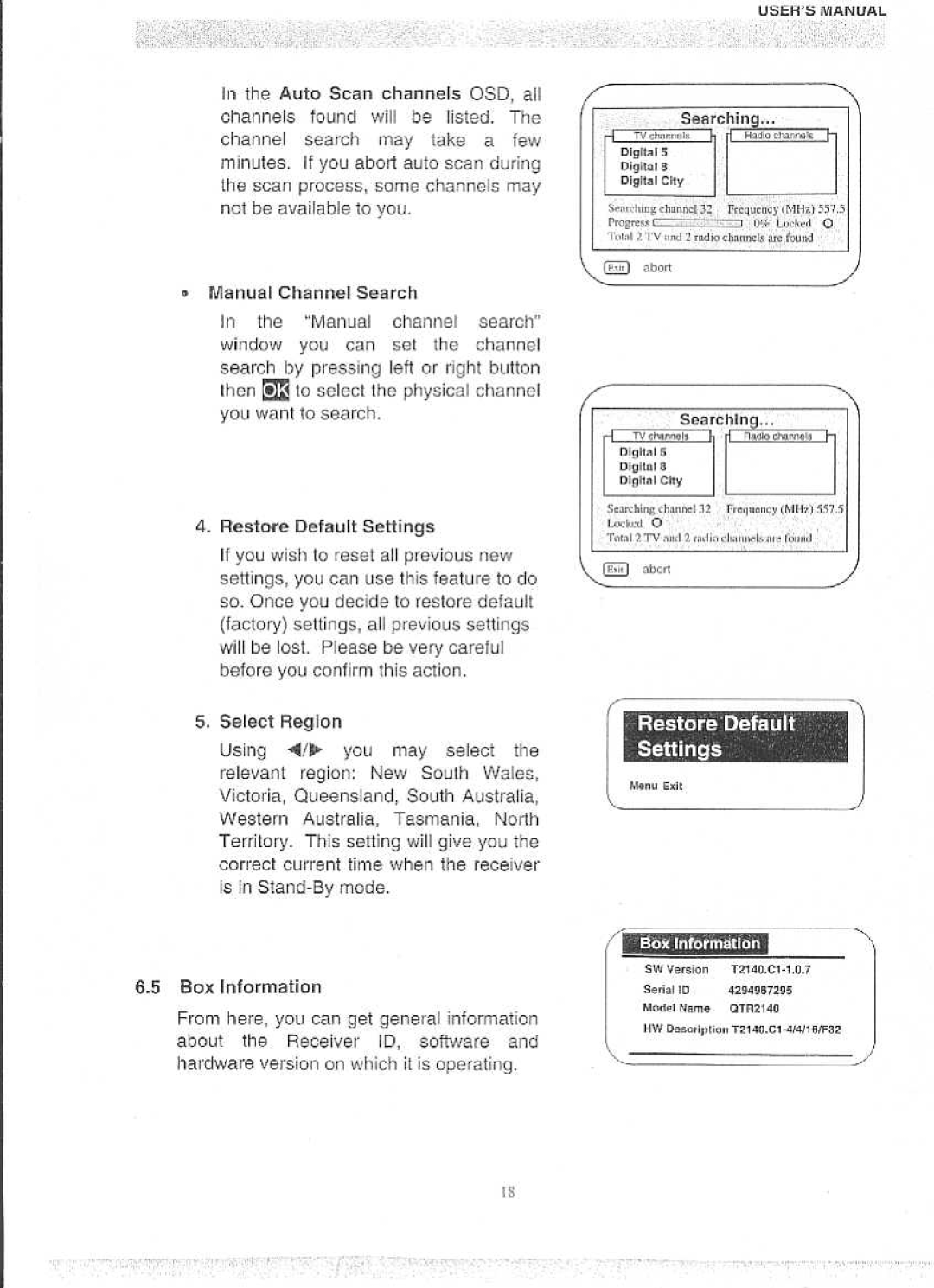 Panasonic QTR 2140 manual 