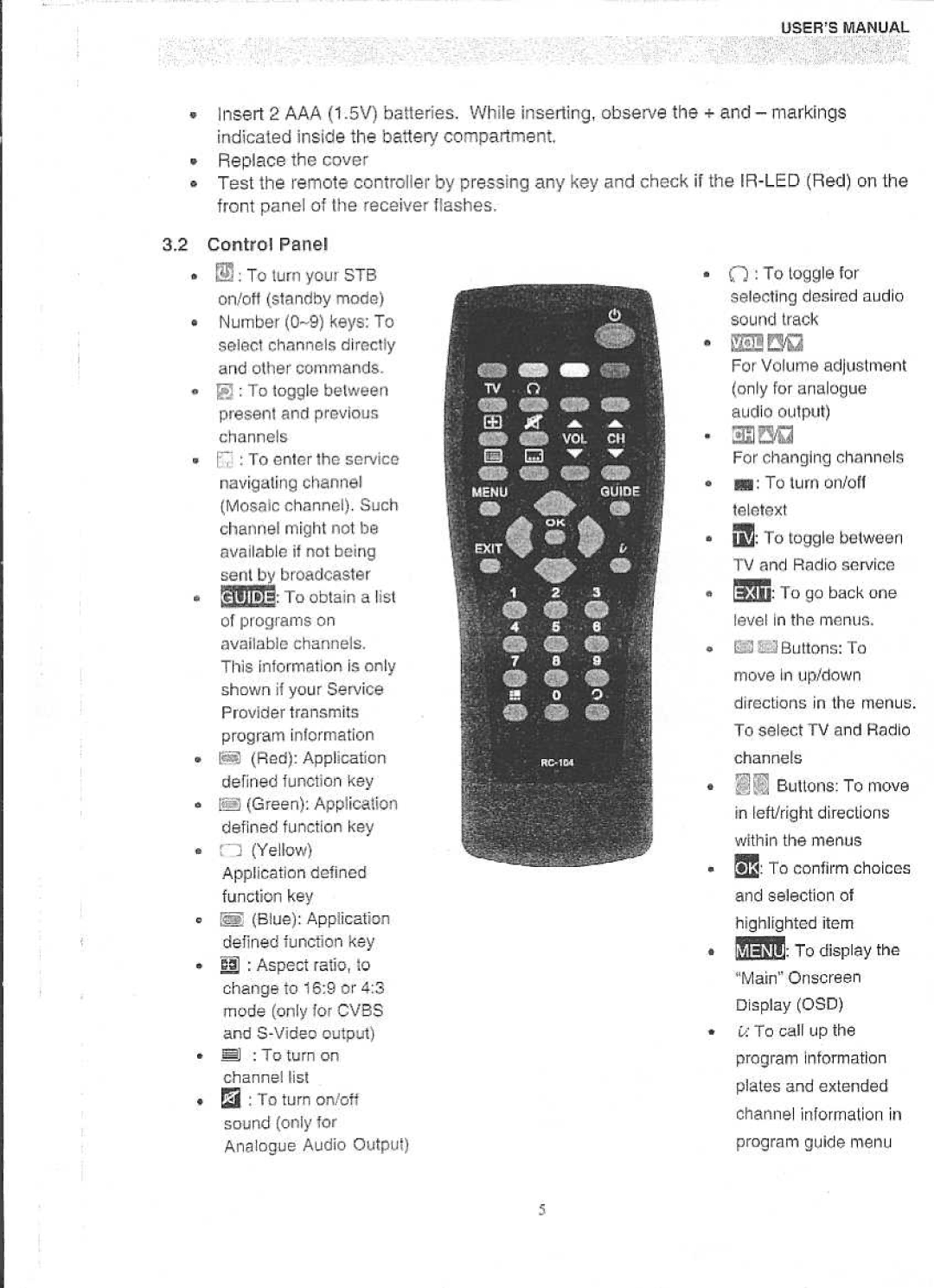 Panasonic QTR 2140 manual 