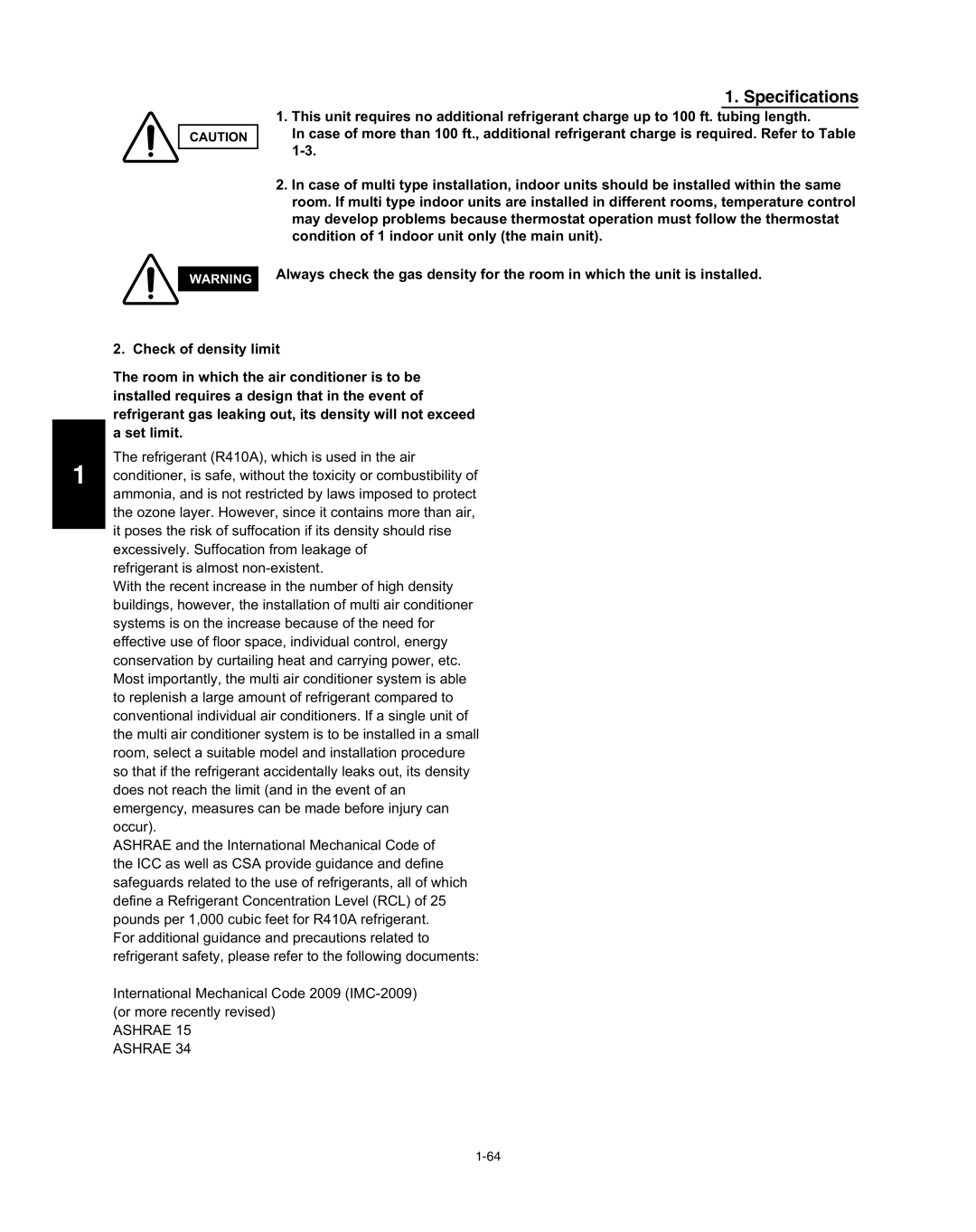 Panasonic R410A service manual Ashrae 