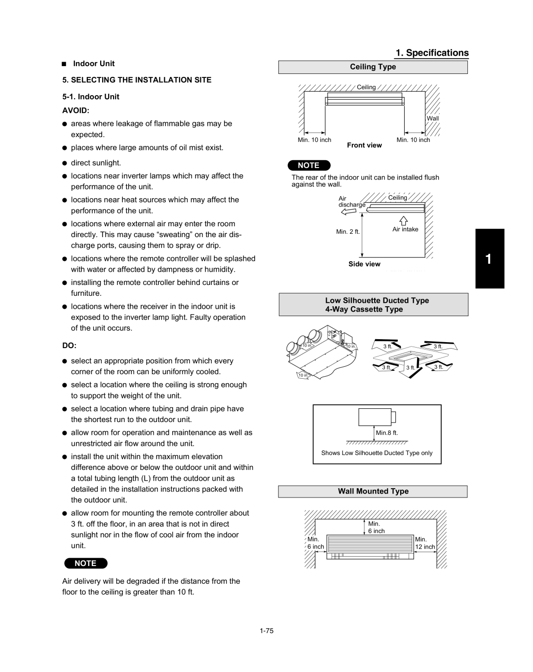 Panasonic R410A service manual Low Silhouette Ducted Type Way Cassette Type 