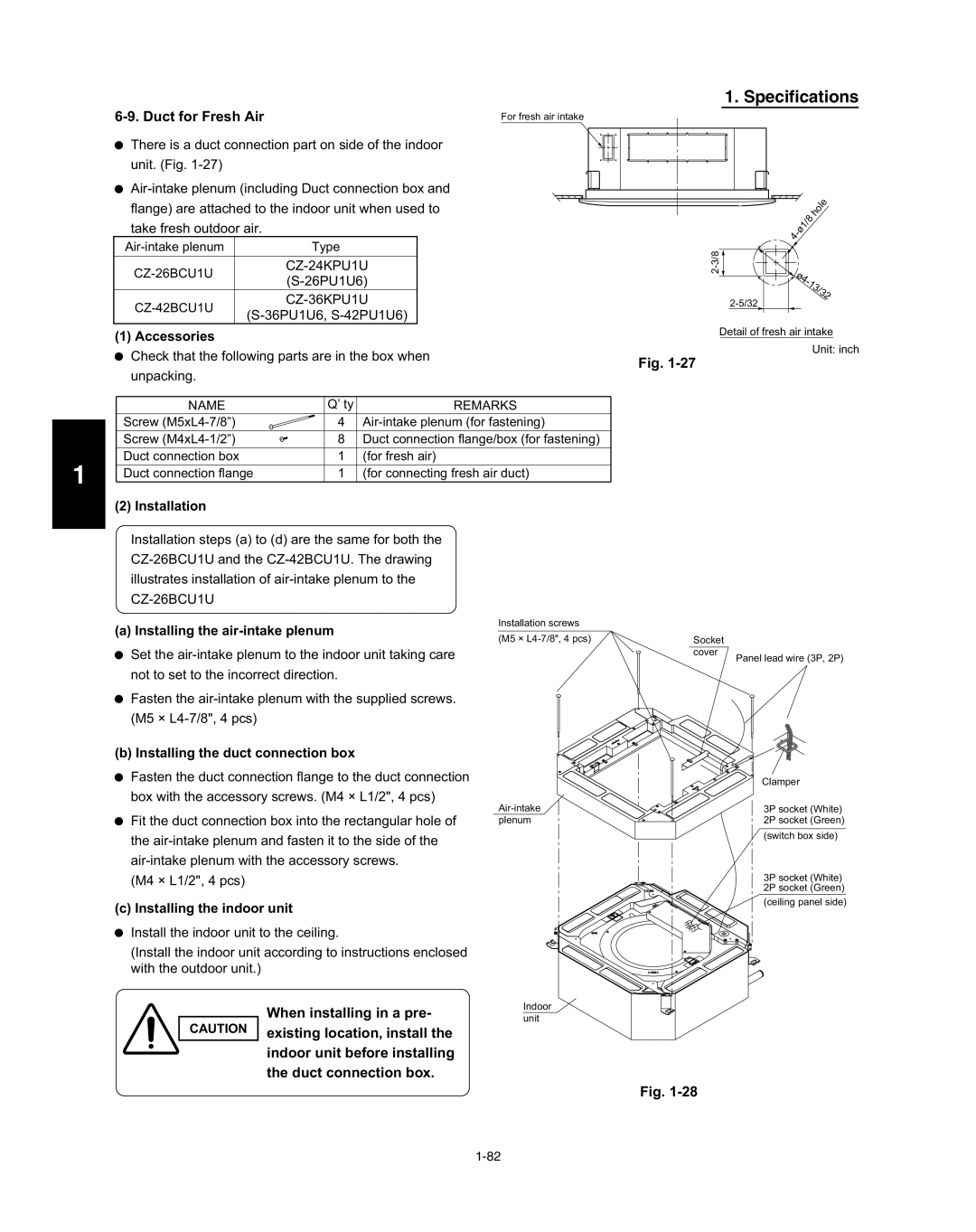 Panasonic R410A service manual Accessories 