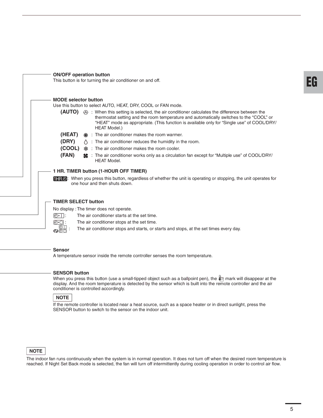 Panasonic R410A service manual Auto, Timer Select button 