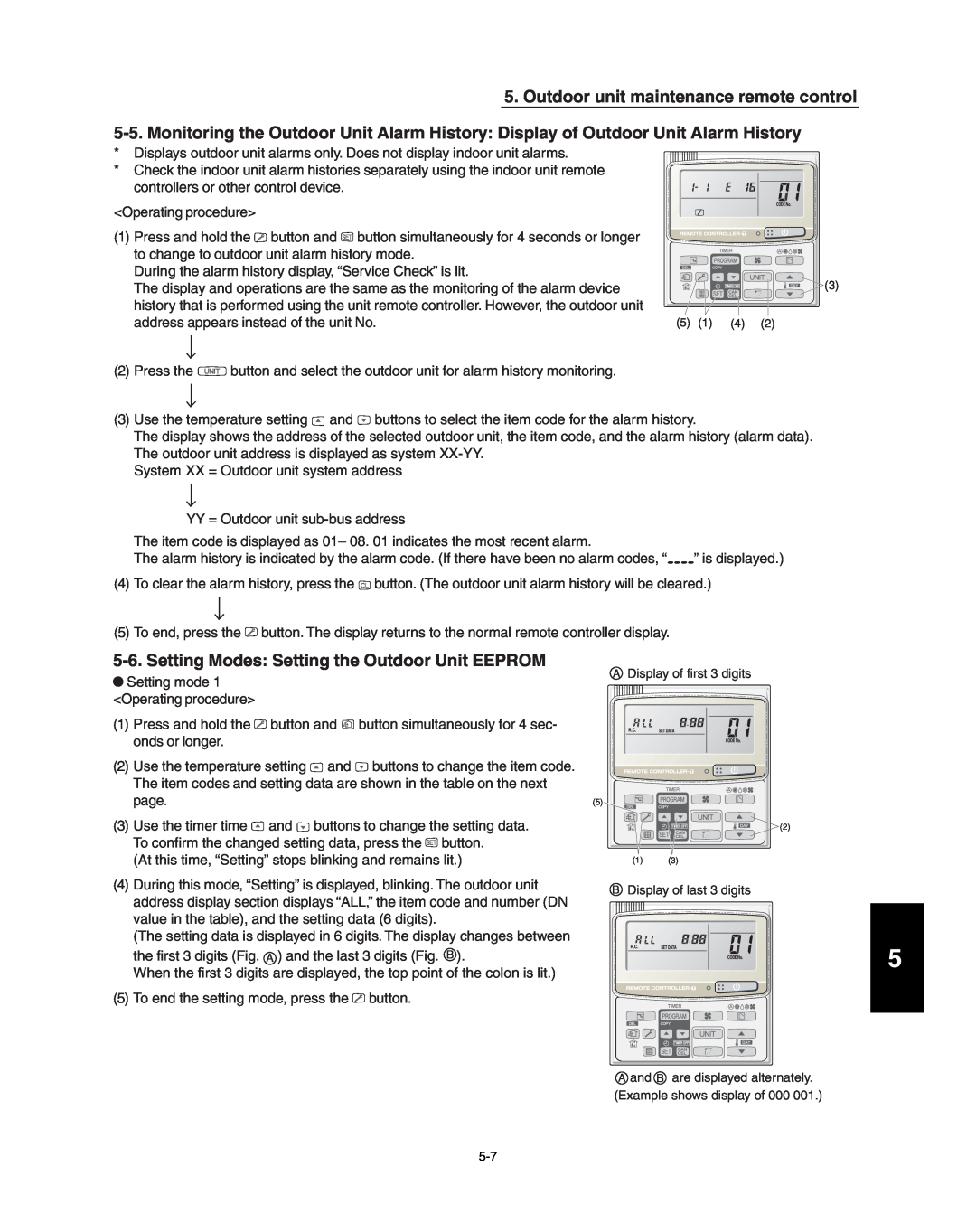 Panasonic R410A service manual Outdoor unit maintenance remote control 