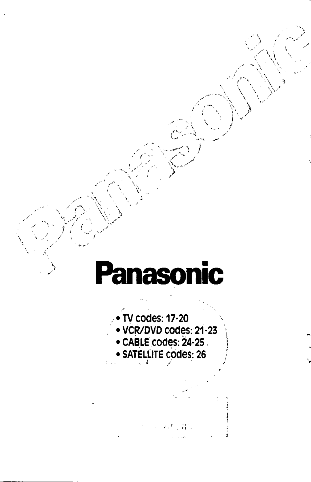 Panasonic RAK-P001 manual 