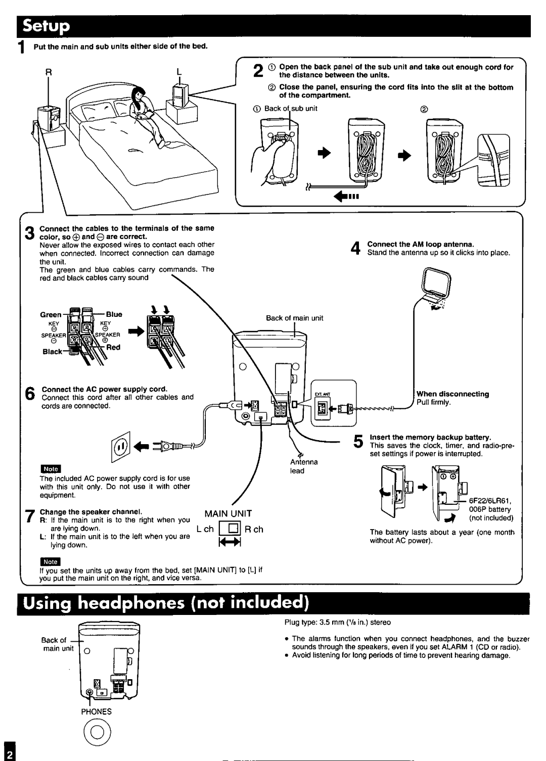 Panasonic RC-CD600 manual 