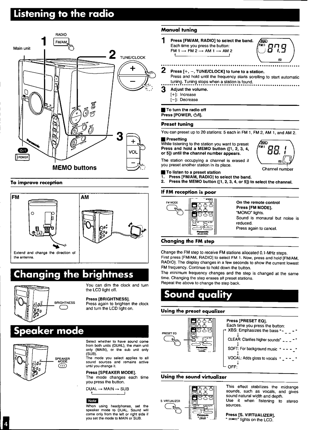 Panasonic RC-CD600 manual 