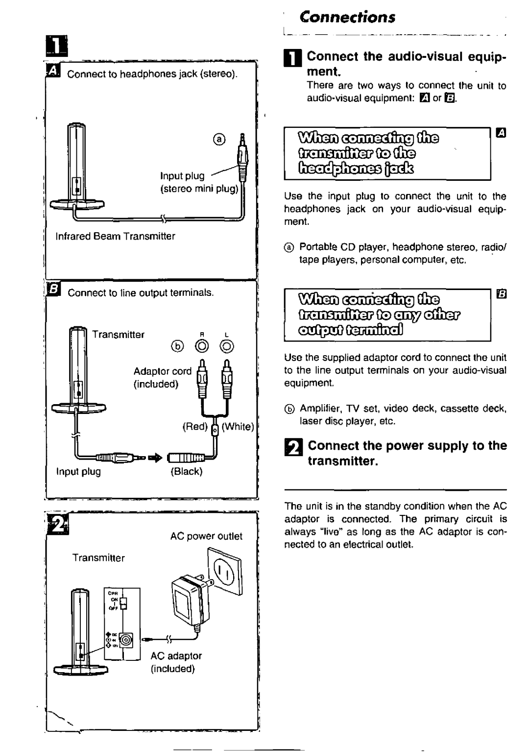 Panasonic RP WH20 manual 